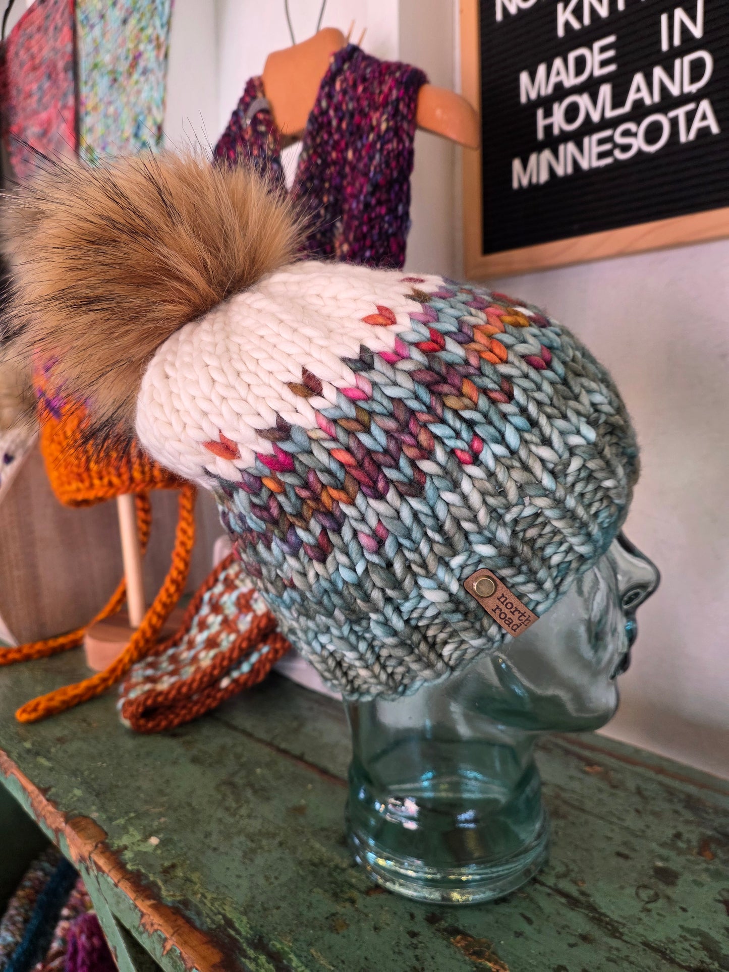 Merino Wool Pom Hat