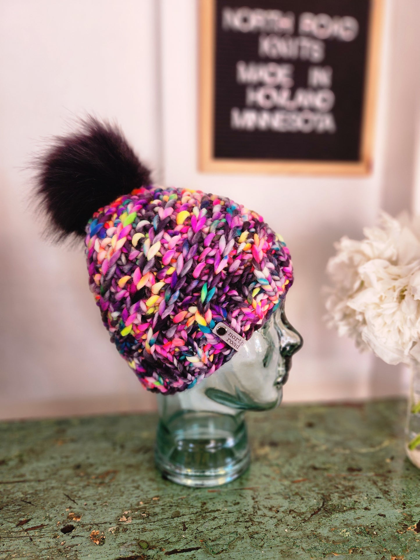 Merino Wool Pom Hat