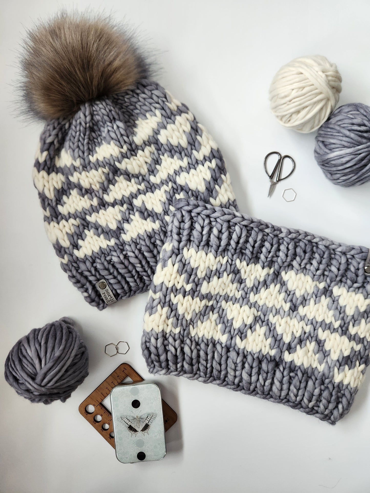 Merino Wool Hat and Cowl Set