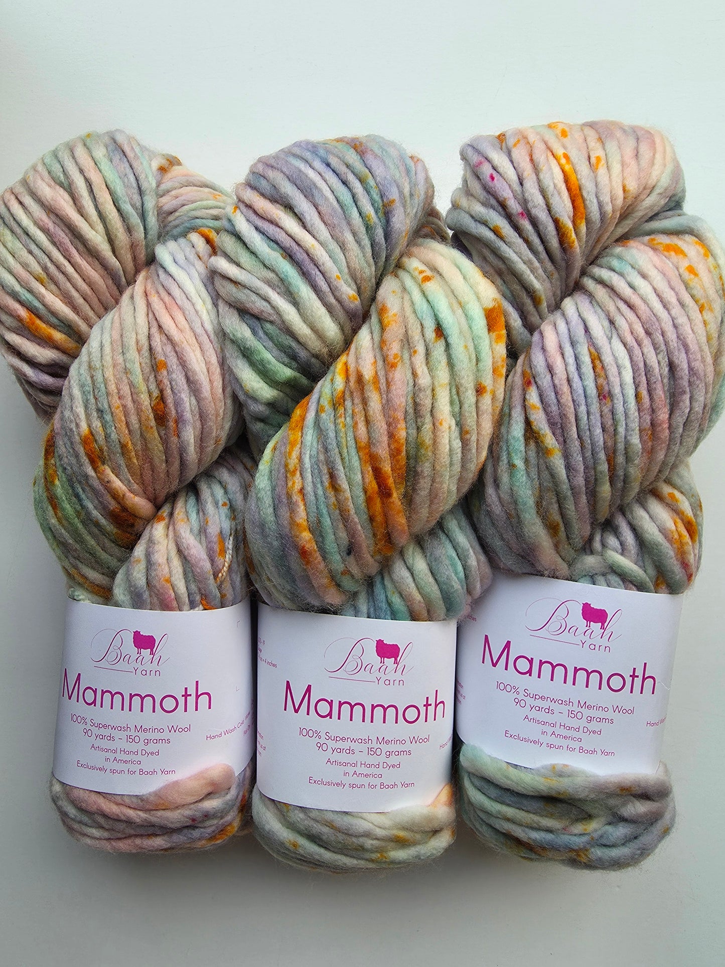 Baah Yarn | Mammoth | Cotton Candy Clouds