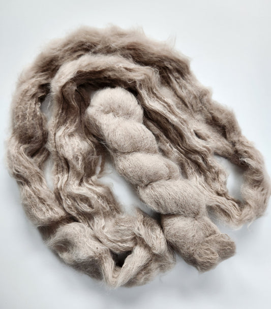 Blue Sky Fibers | Brushed Suri | No. 906 Toasted Marshmallow