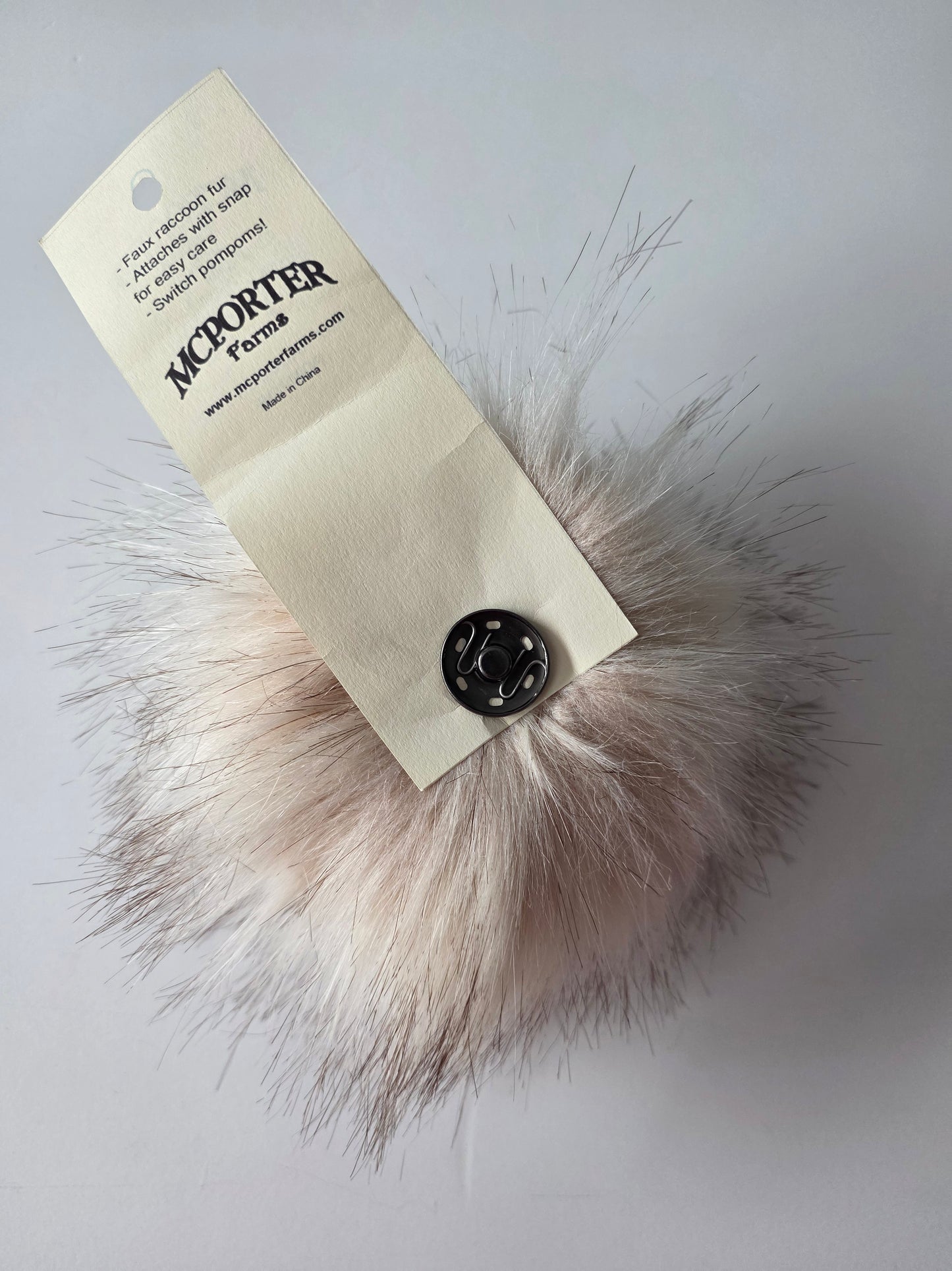 McPorter Farms | Faux Raccoon Fur Pom | 7