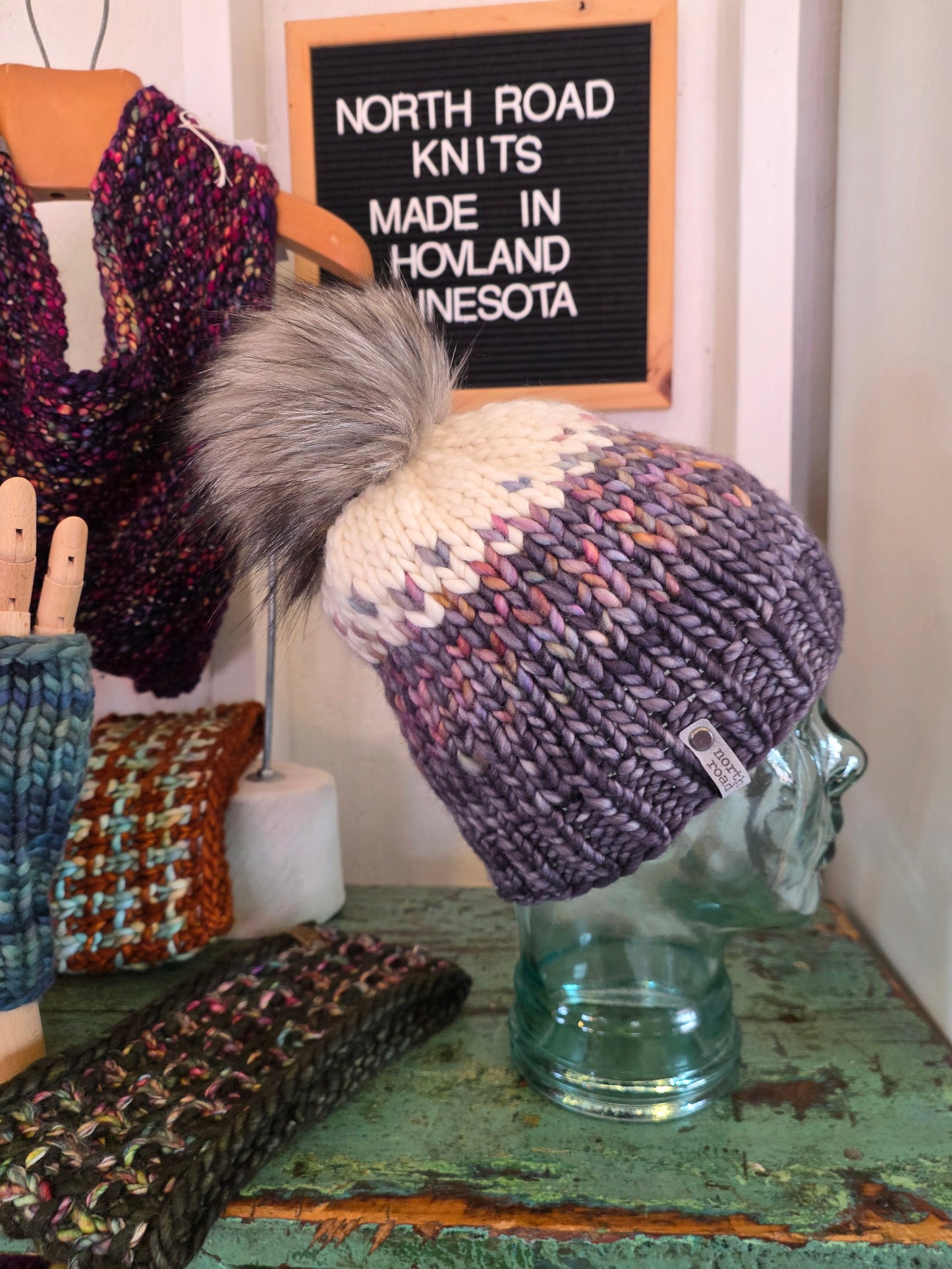 Merino Wool Pom Hat