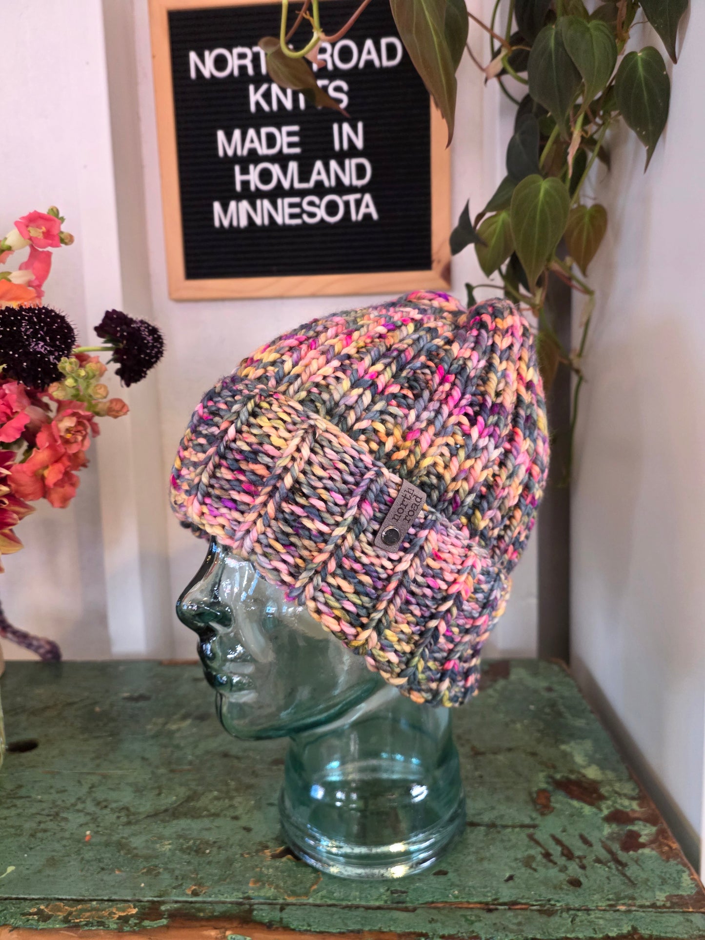Merino Wool Maple Hill Bulky Folded Brim Hat