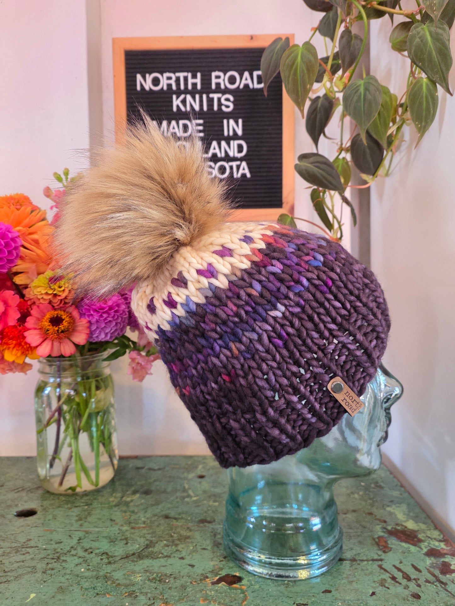Merino Wool Pom Hat