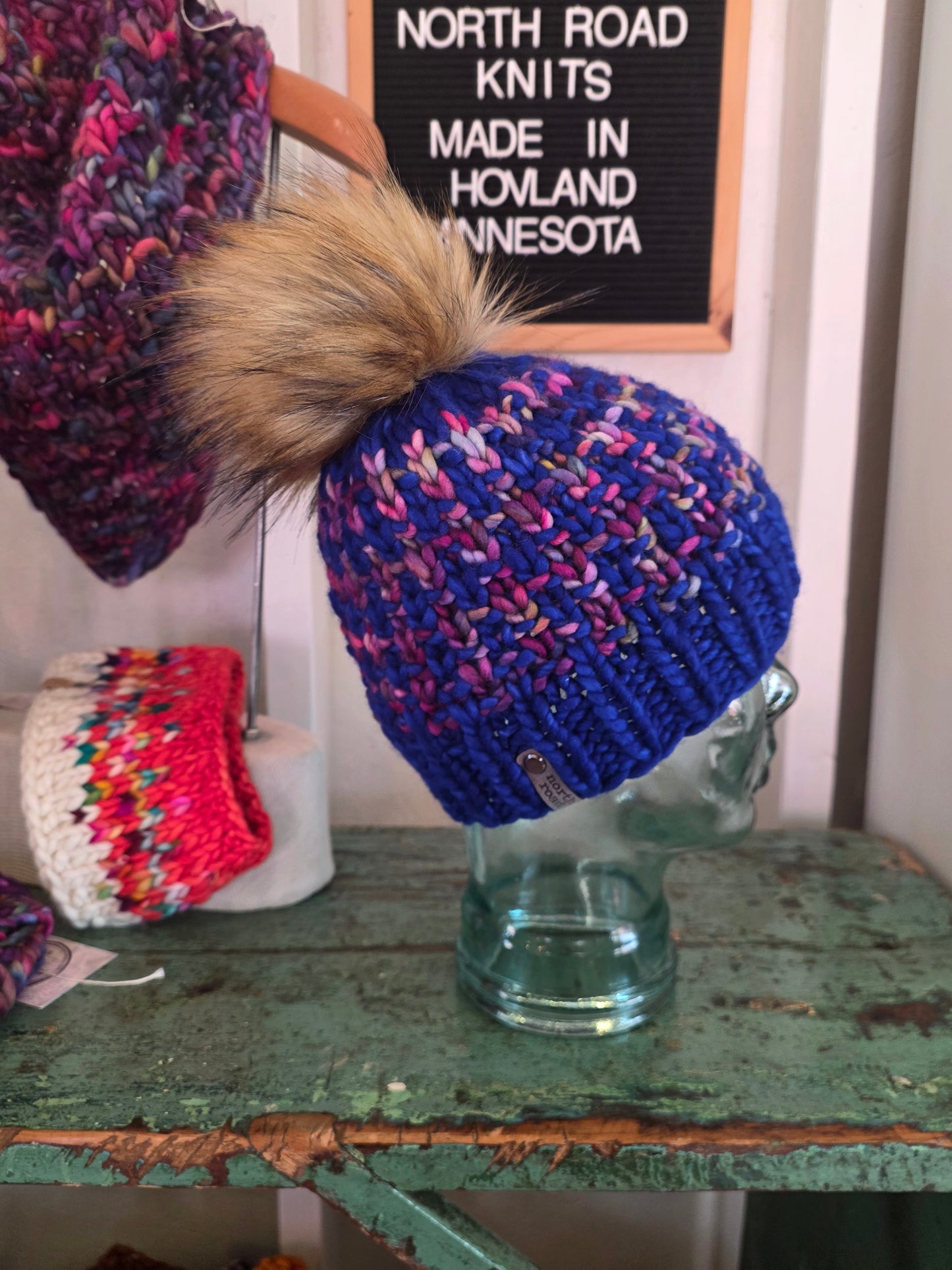 Merino Wool Pom Hat