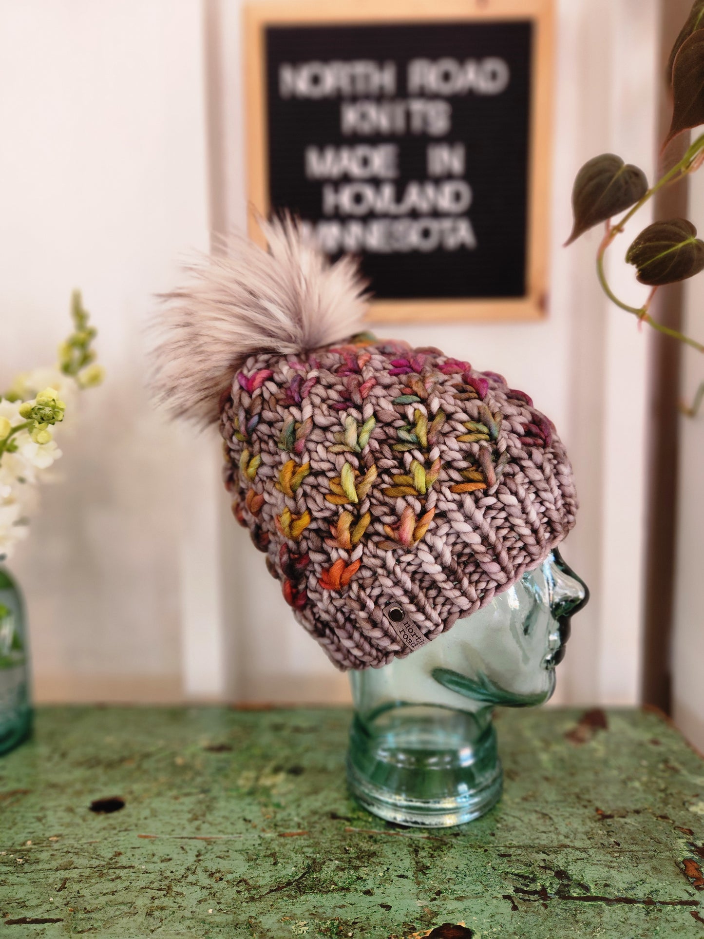 Merino Wool Pom Hat