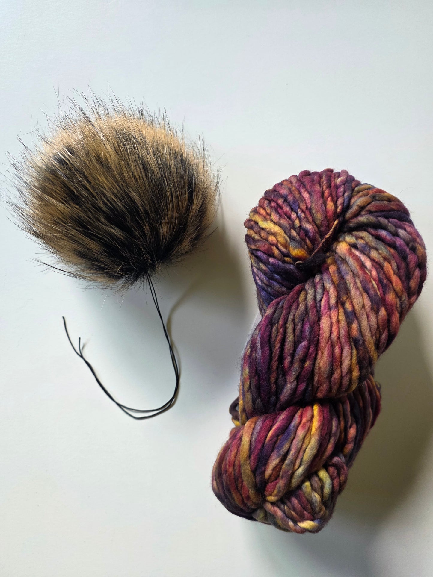 Yarn and Pom Bundle | Malabrigo Rasta | Queguay
