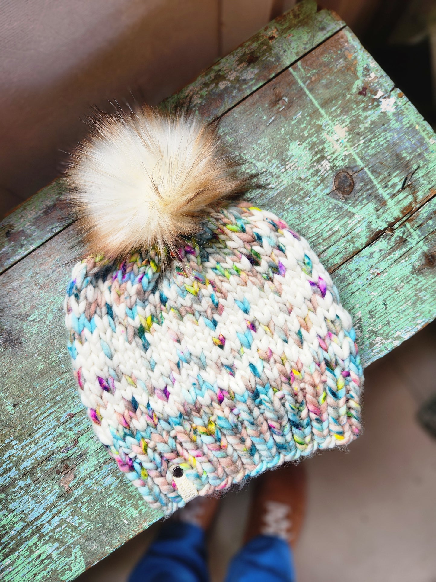 Merino Wool Pom Hat