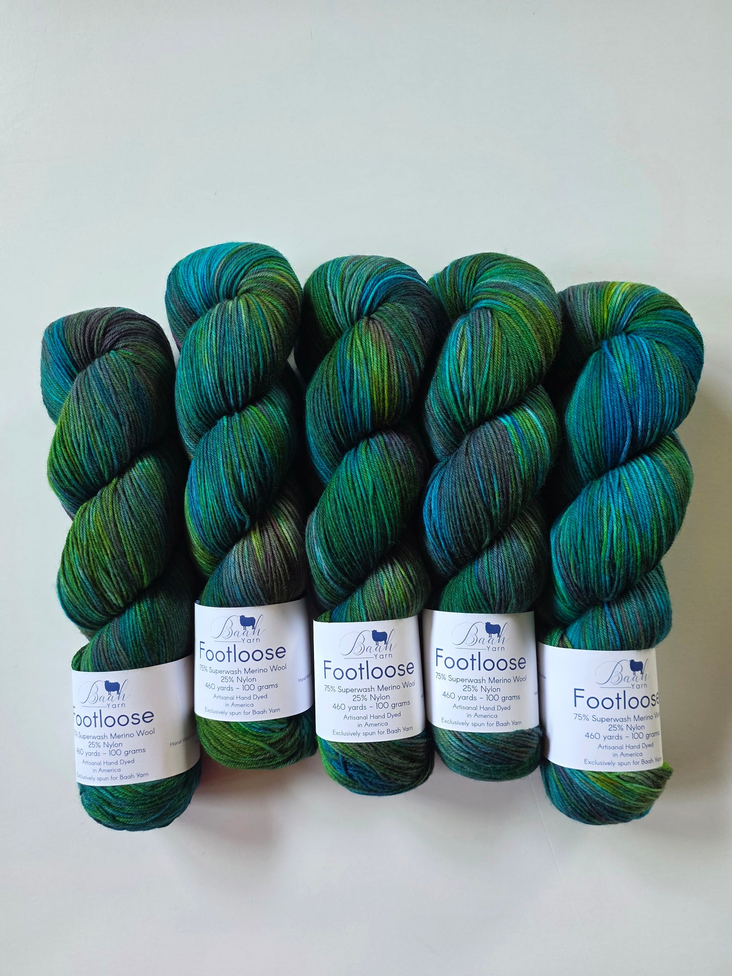 Exclusive Baah Yarn | Footloose (Sock) | Nighttime on North Road