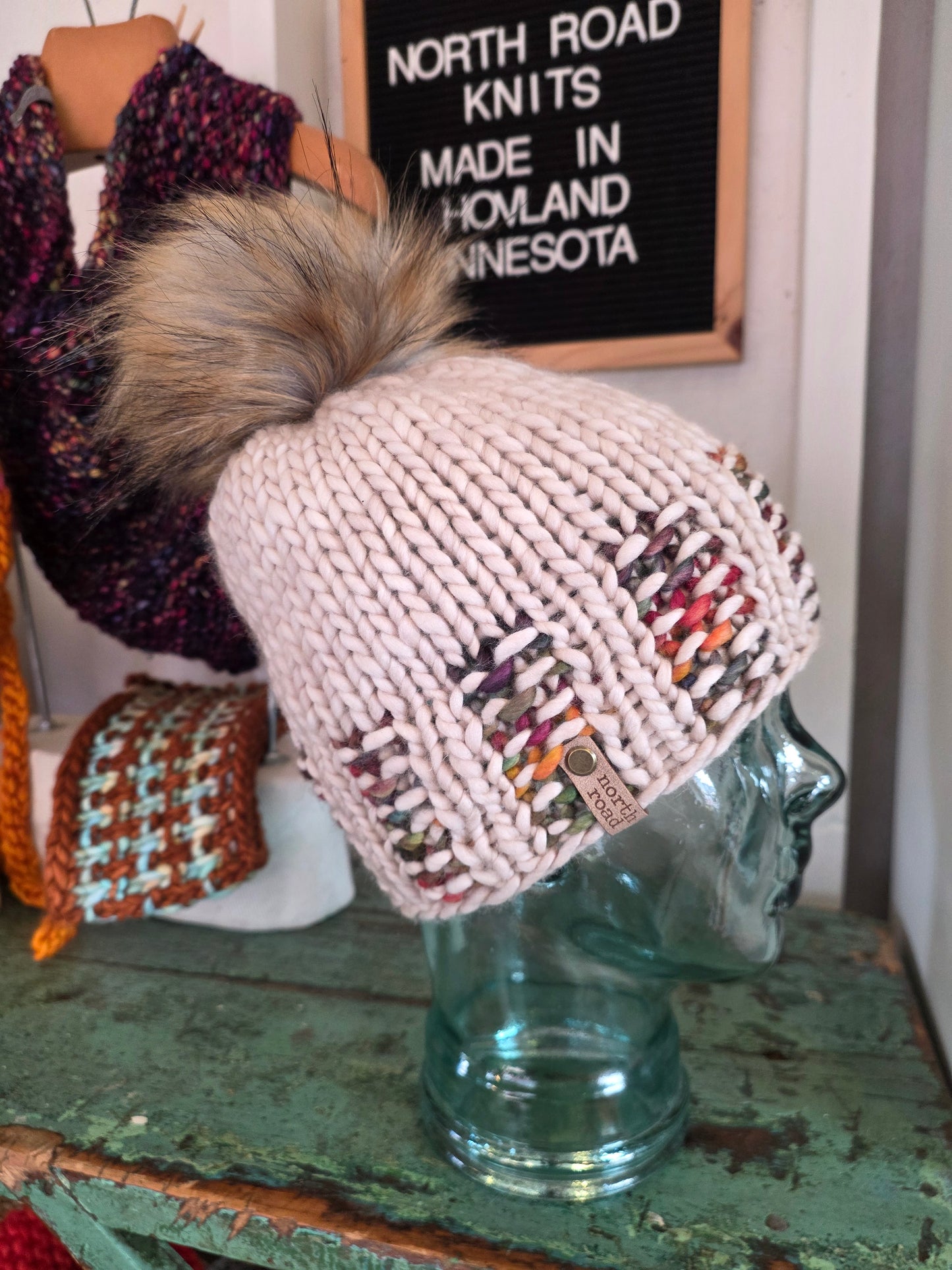 Merino Wool Pom Hat