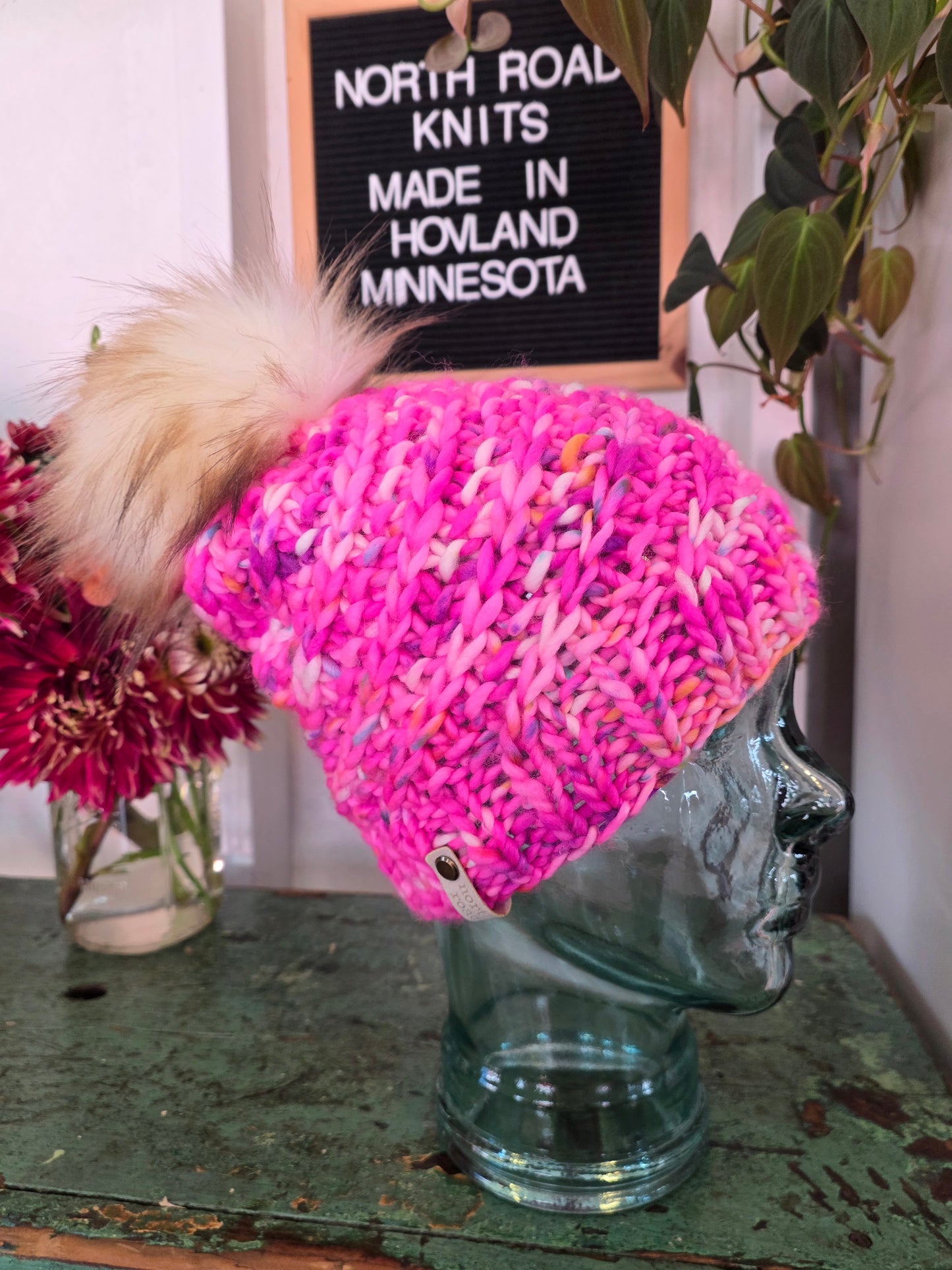 Merino Wool Pom Hat
