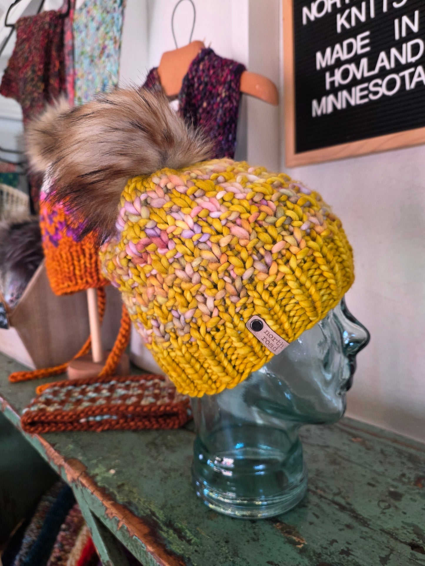 Merino Wool Pom Hat