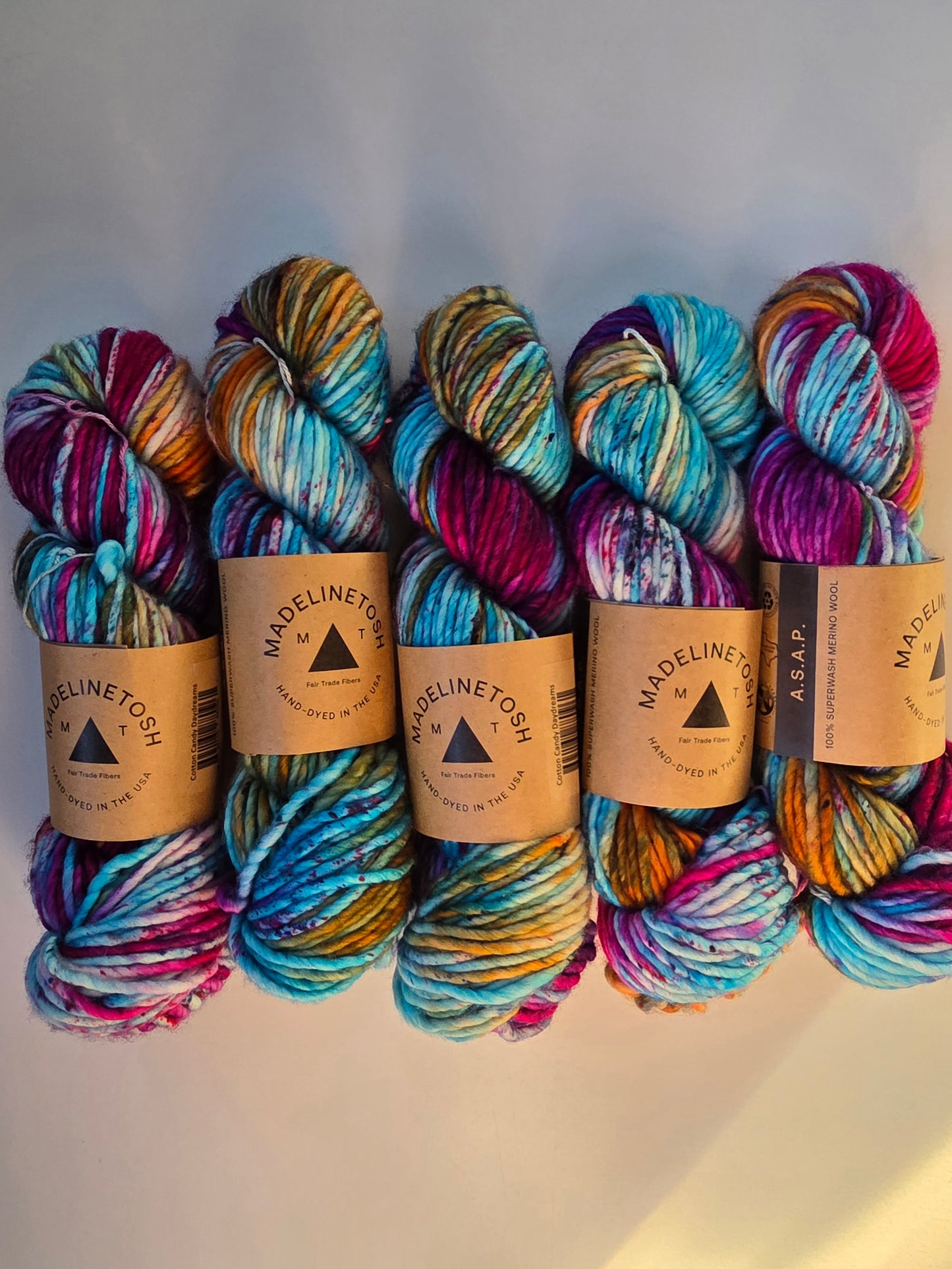 Madelinetosh Yarn | A.S.A.P. | Cotton Candy Daydreams