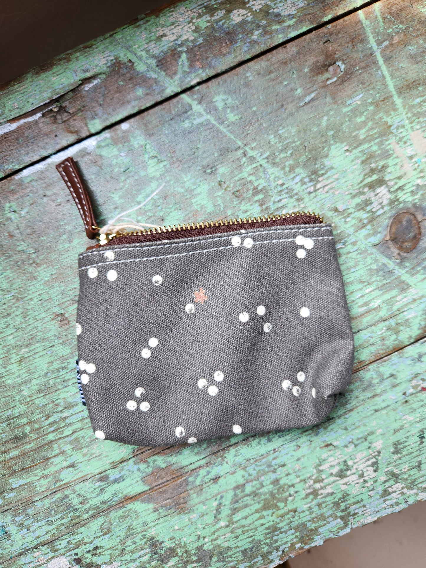 Knitting Project Bag, Small Zipper Pouch, Nochi