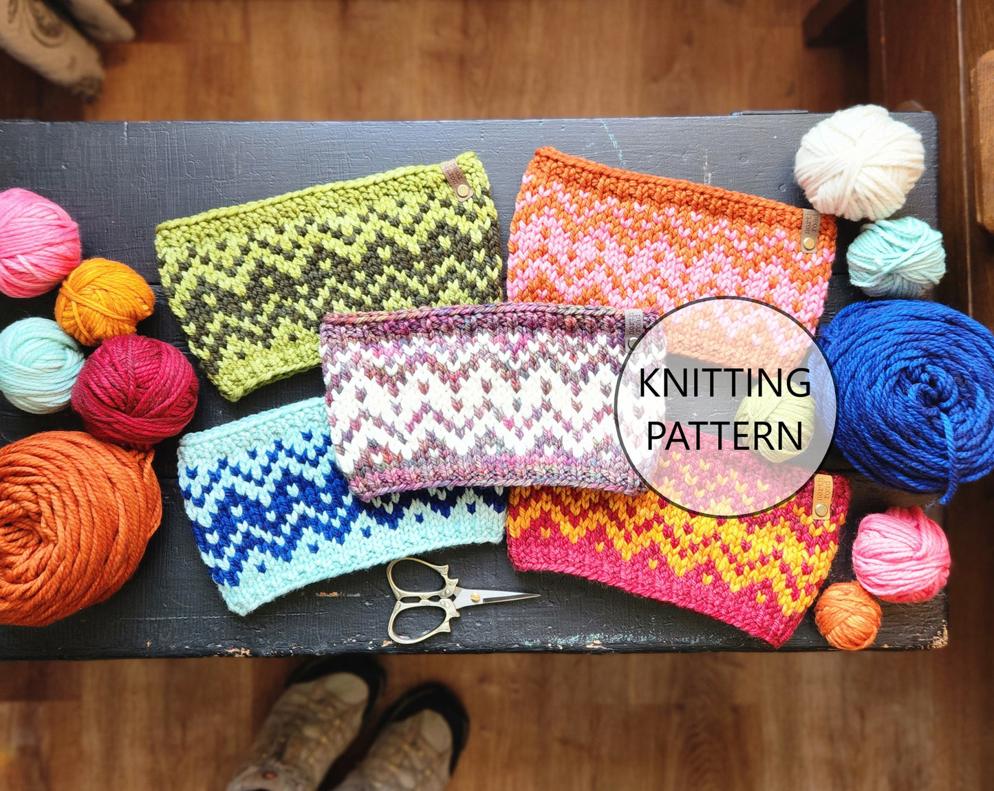 Sawtooth Mountains Headband Bulky Knitting Pattern