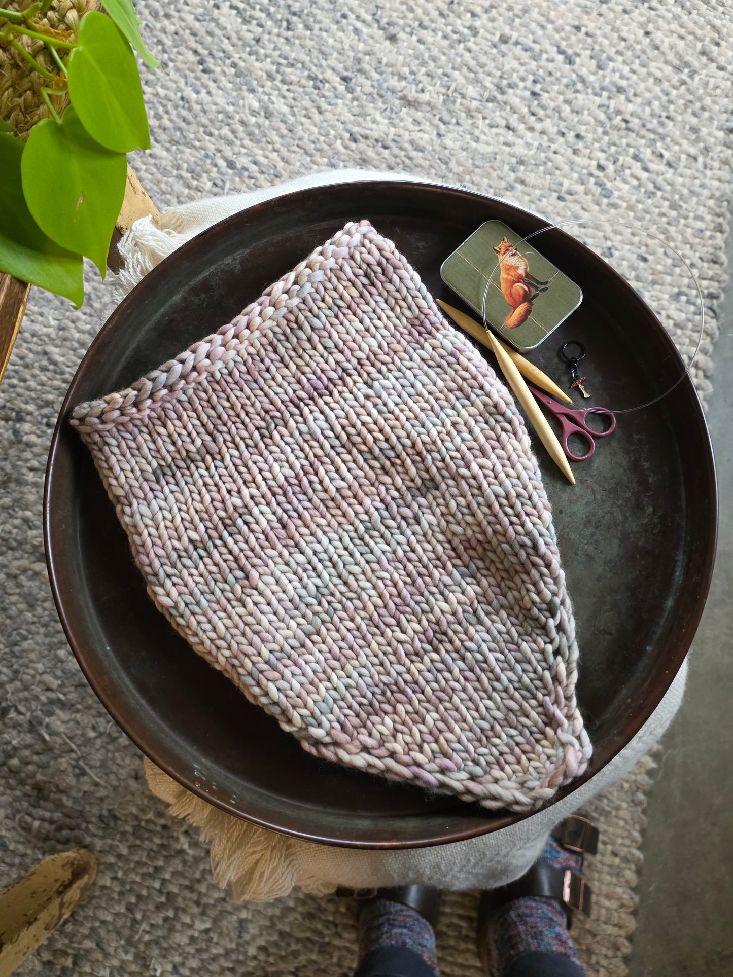 Basalt Bandana Cowl Knitting Pattern