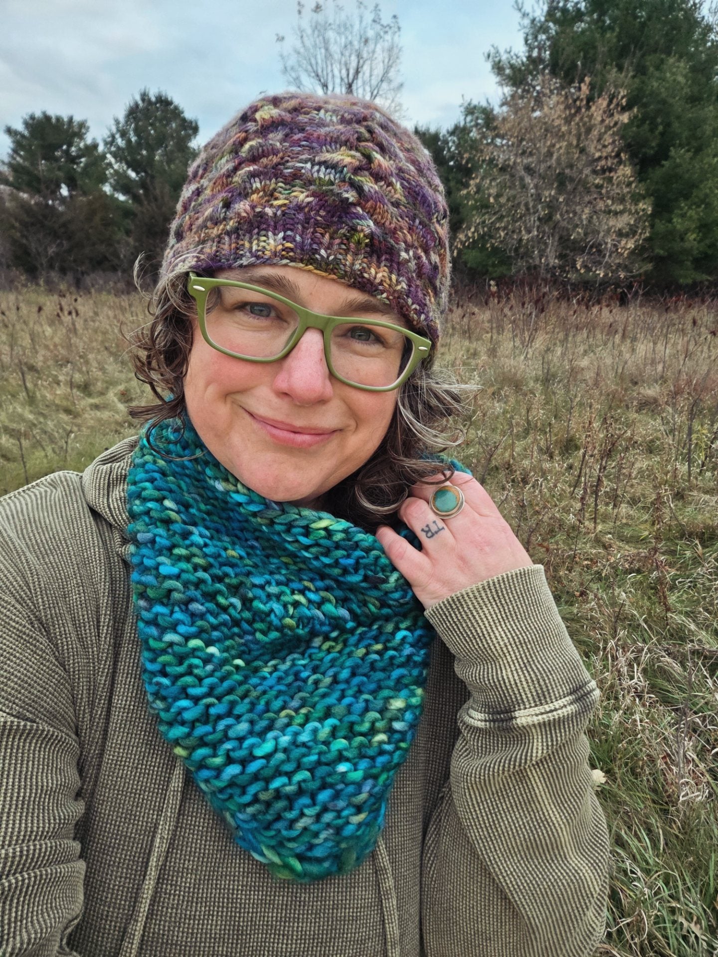 Pebble Beach Bandana Cowl Knitting Pattern