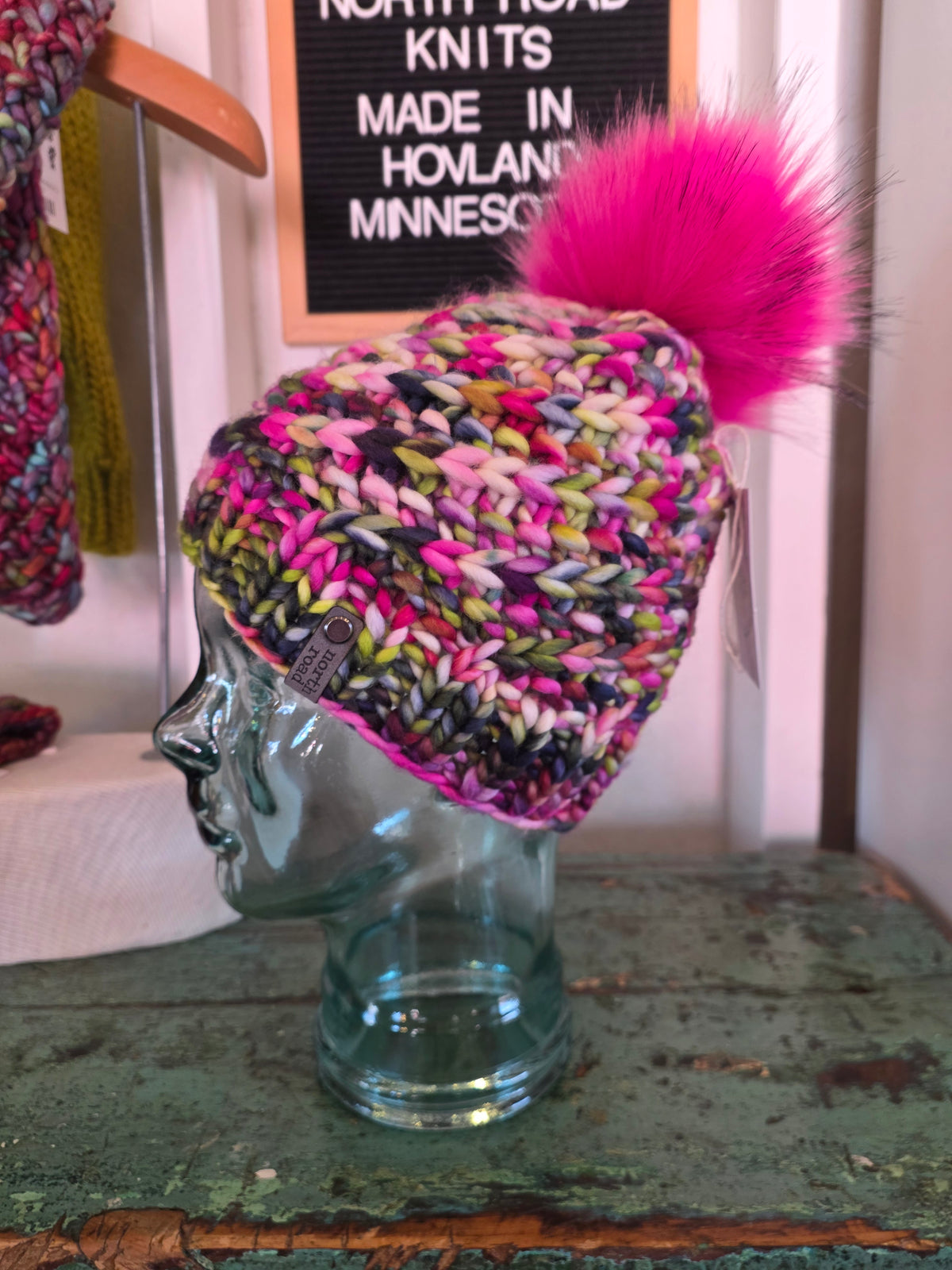 Merino Wool Pom Hat