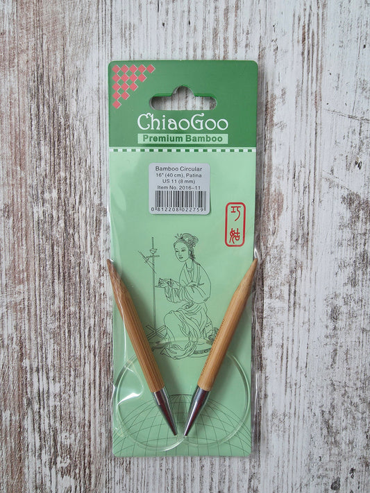 ChiaoGoo Bamboo 16" Circular Needles
