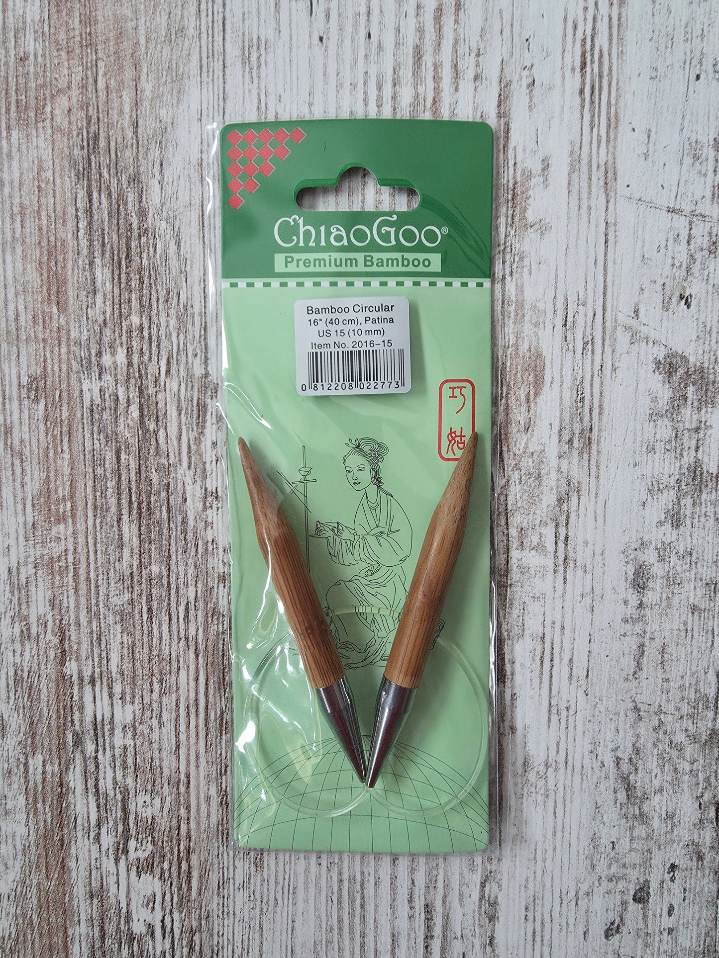 ChiaoGoo Bamboo 16" Circular Needles