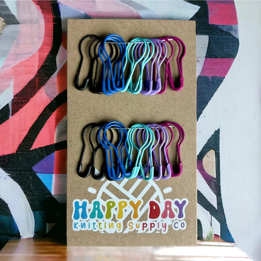 Berry and Blues Bulb Pin Stitch Marker Set