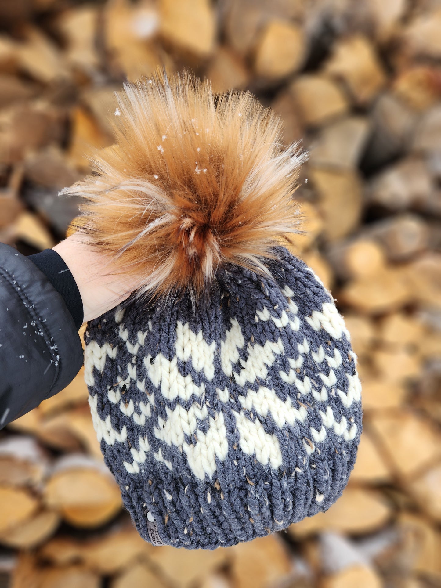 Snowflake Hat Knitting Pattern