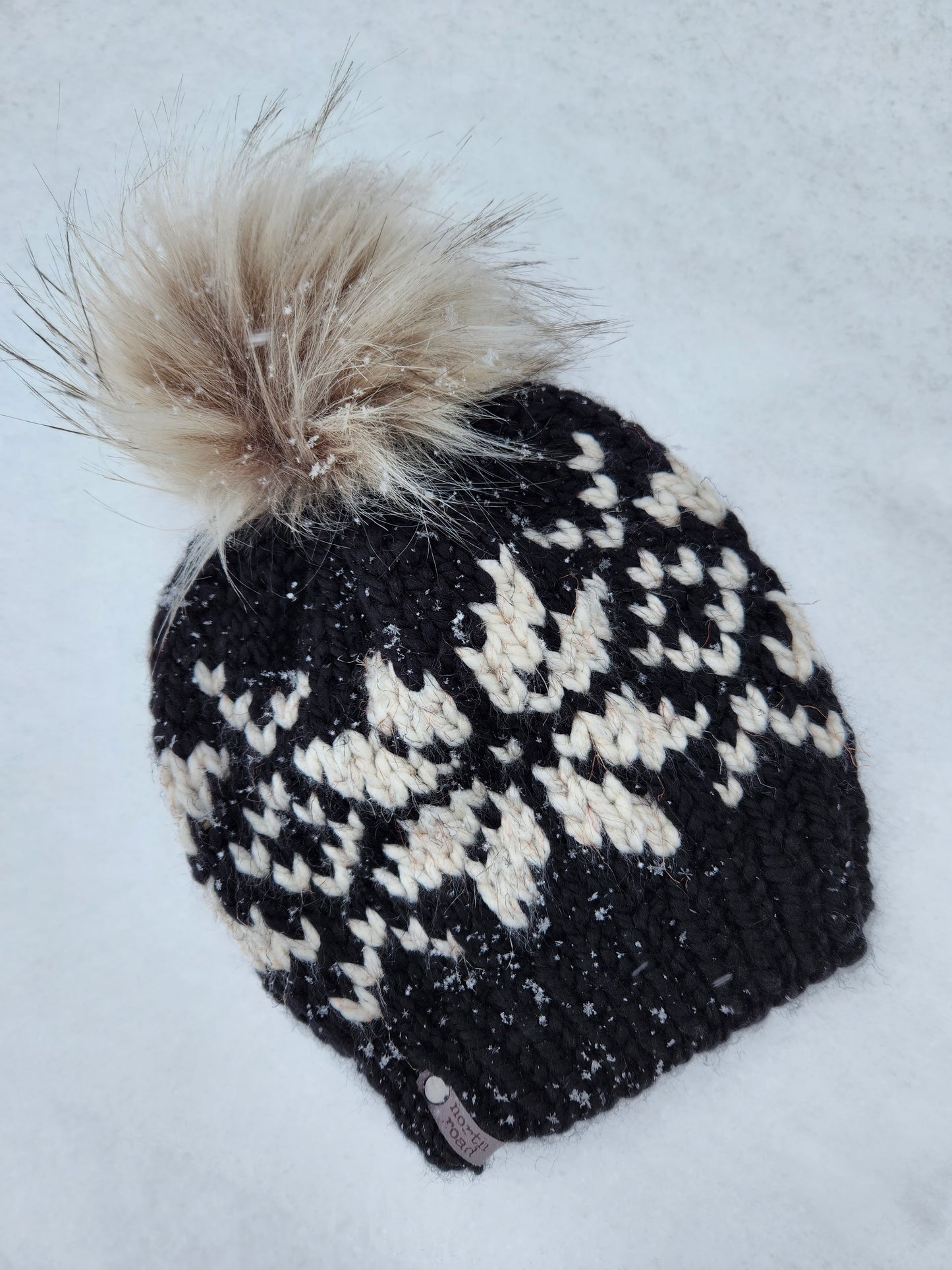 Snowflake Hat Knitting Pattern