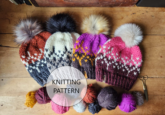 Diamond Willow Hat Knitting Pattern