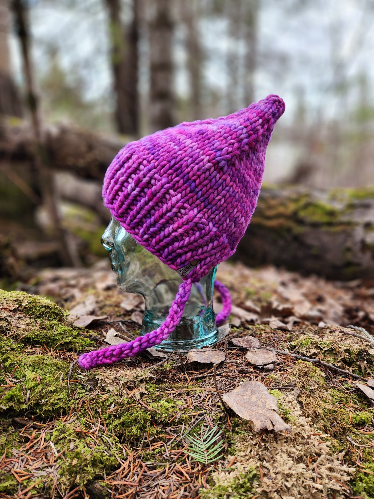 Forest Gnome Split Brim Hat Knitting Pattern