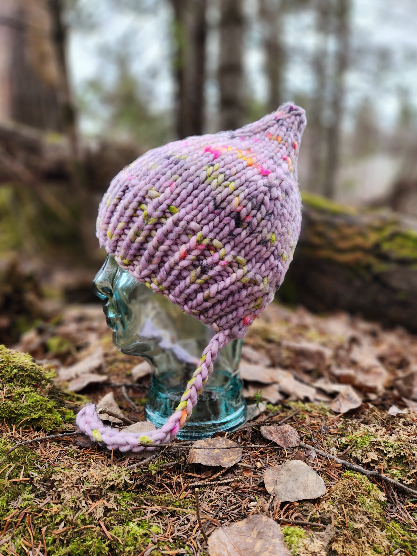 Forest Gnome Split Brim Hat Knitting Pattern