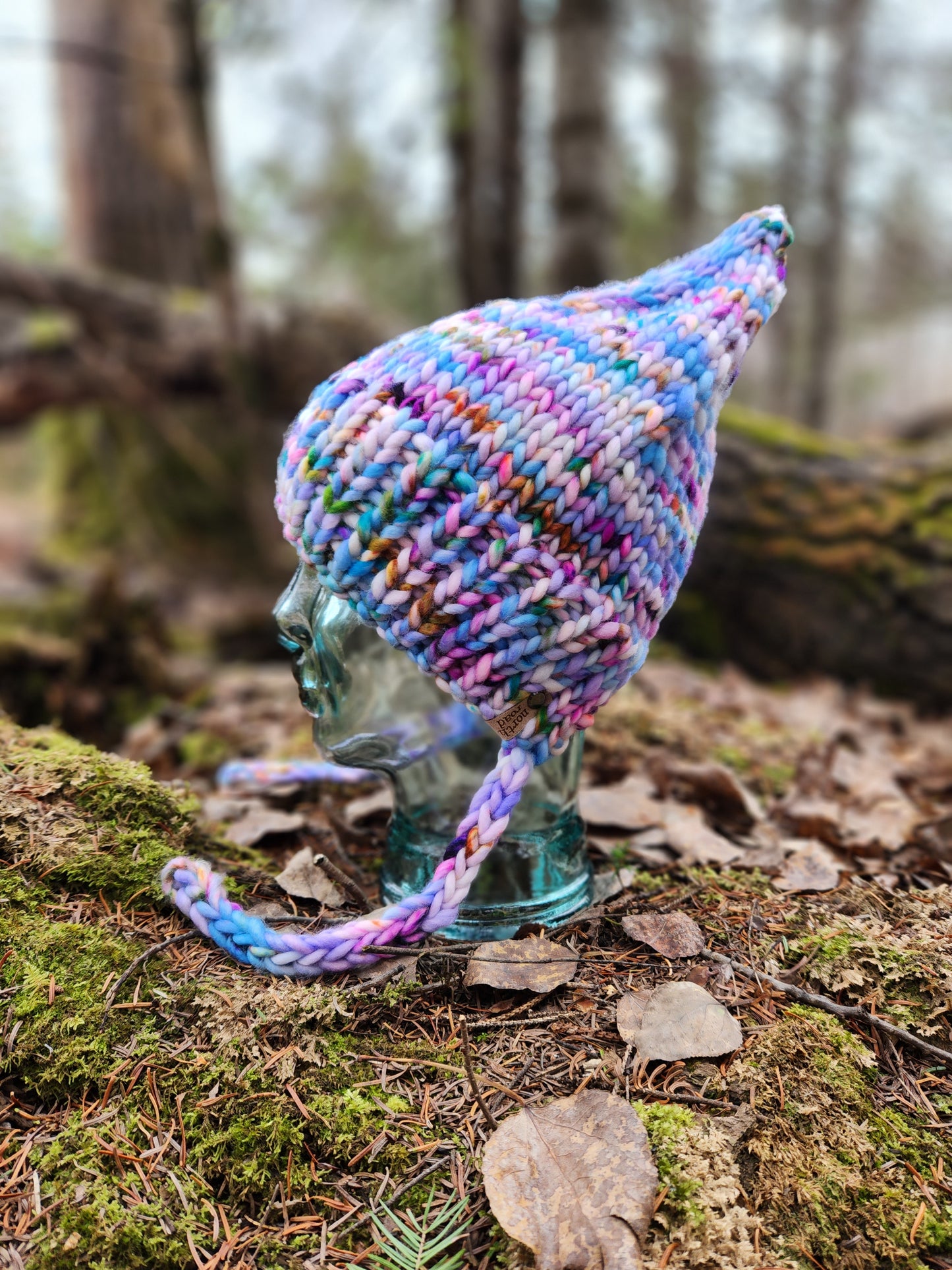 Forest Gnome Split Brim Hat Knitting Pattern