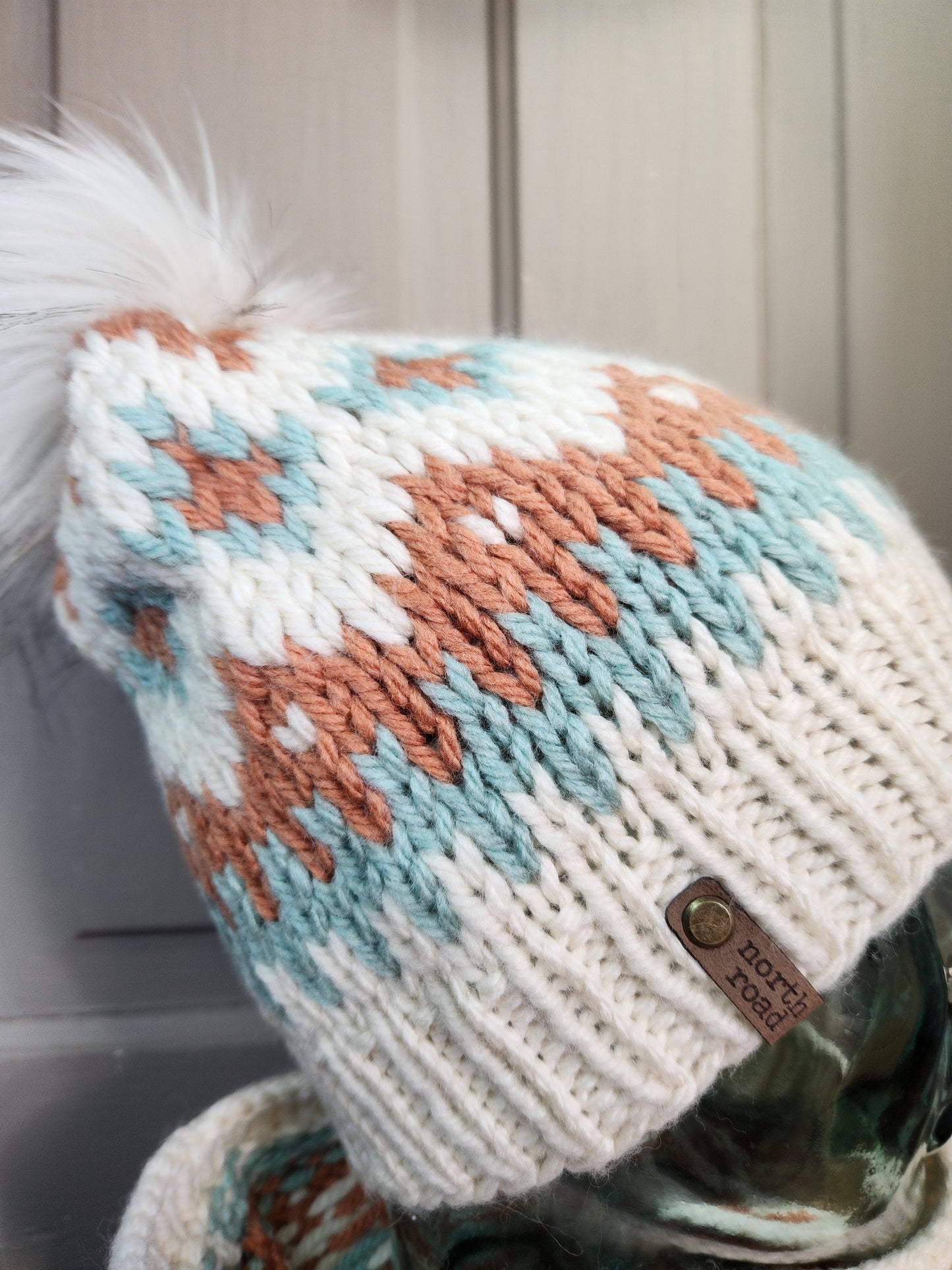 Wool Blend Pom Hat and Cowl Set