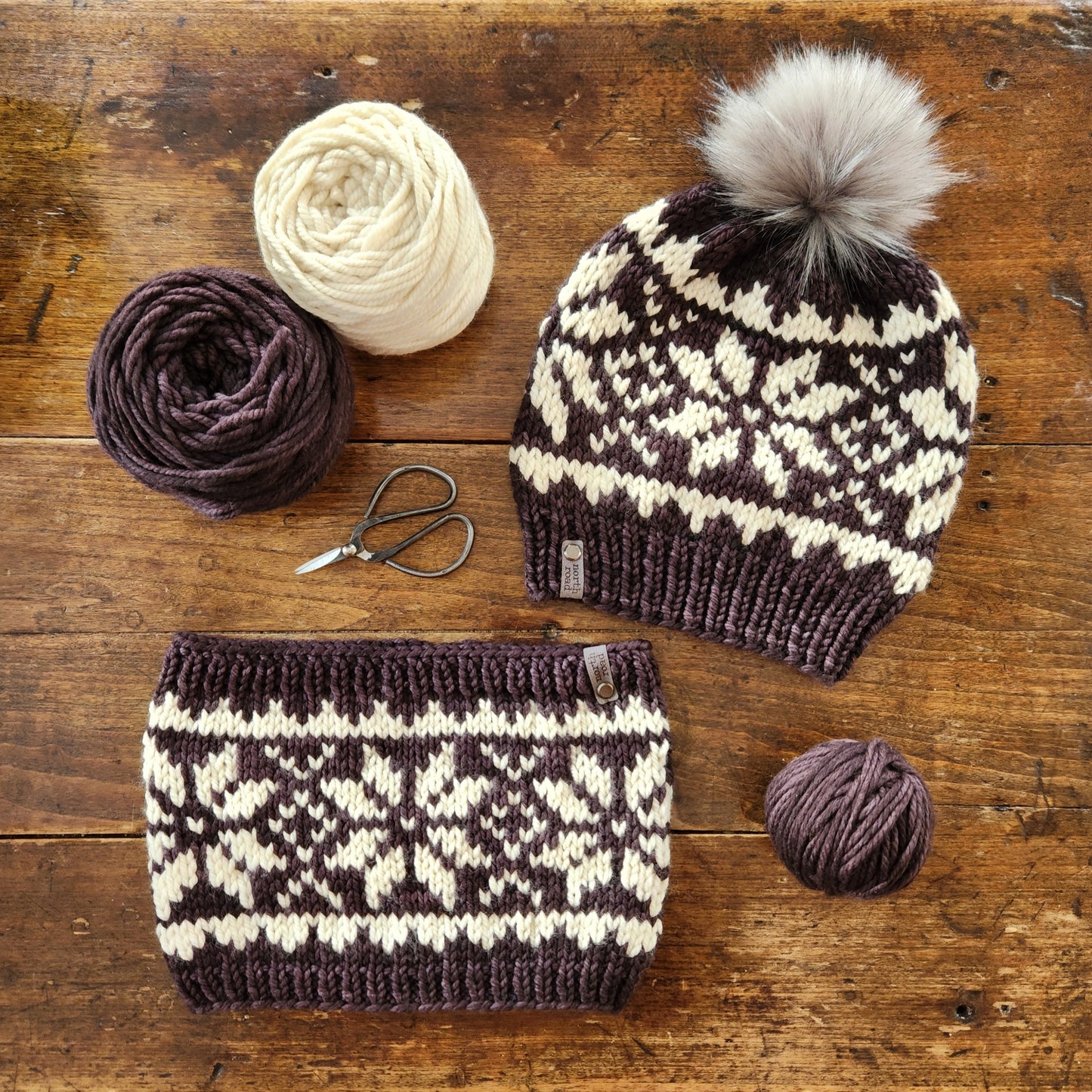 Snowflake Hat Bulky Knitting Pattern