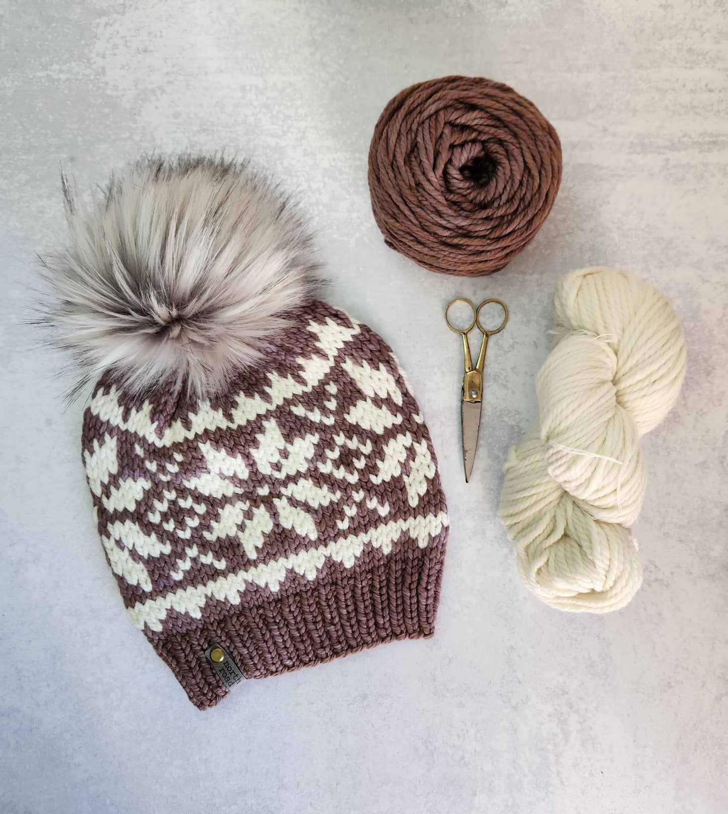 Merino Wool Pom Hat and Cowl Set