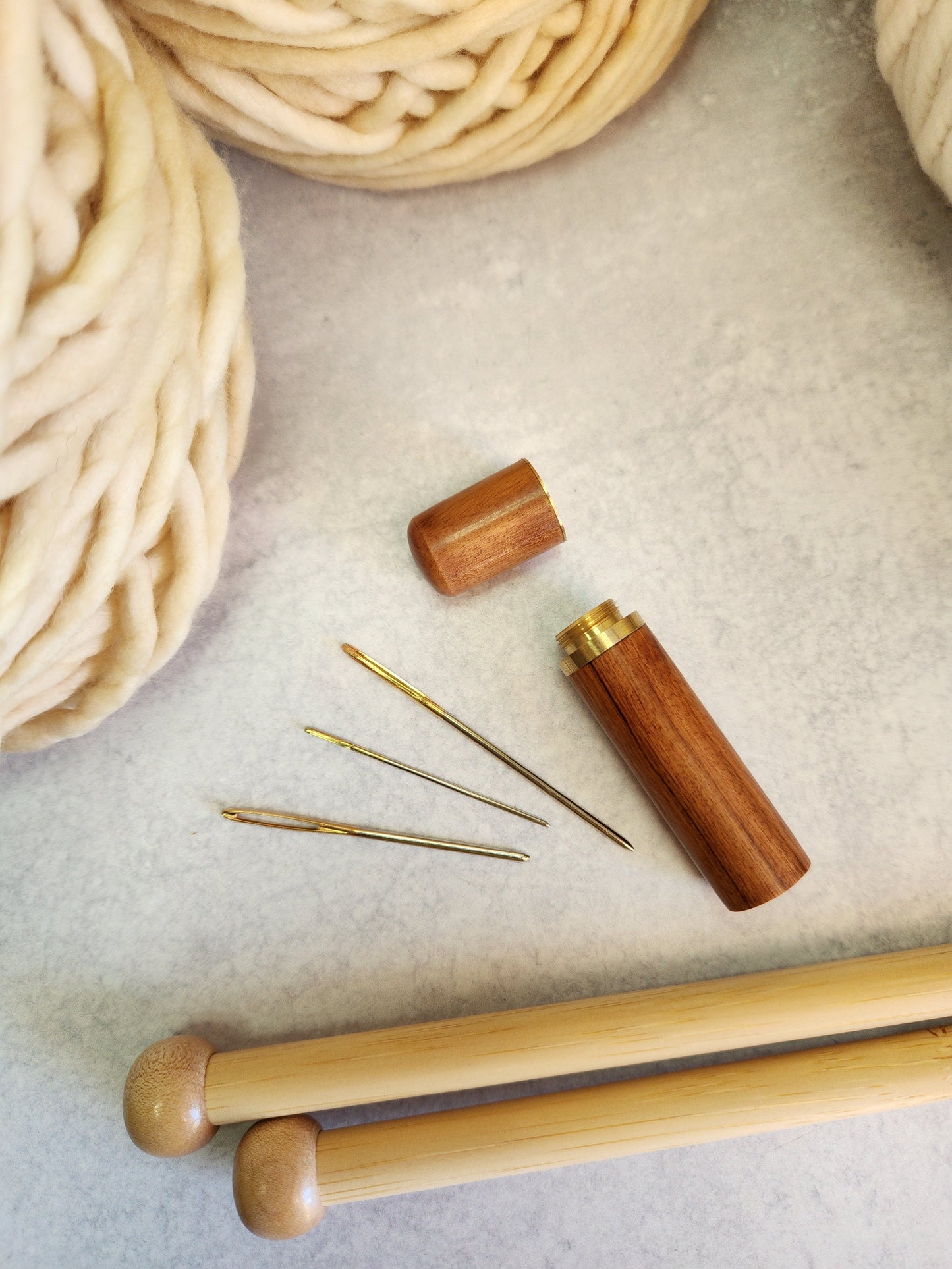 Wooden Needle Case