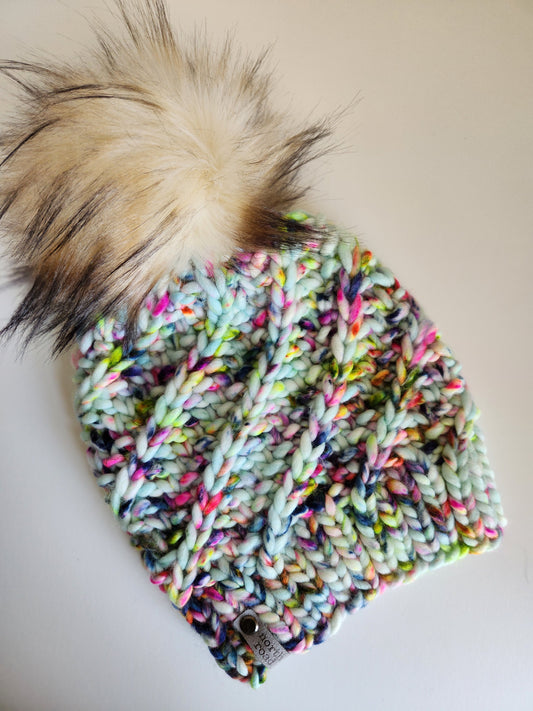 Merino Wool Pom Hat