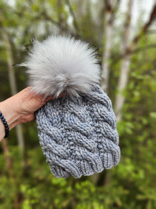 Merino Wool Pom Hat