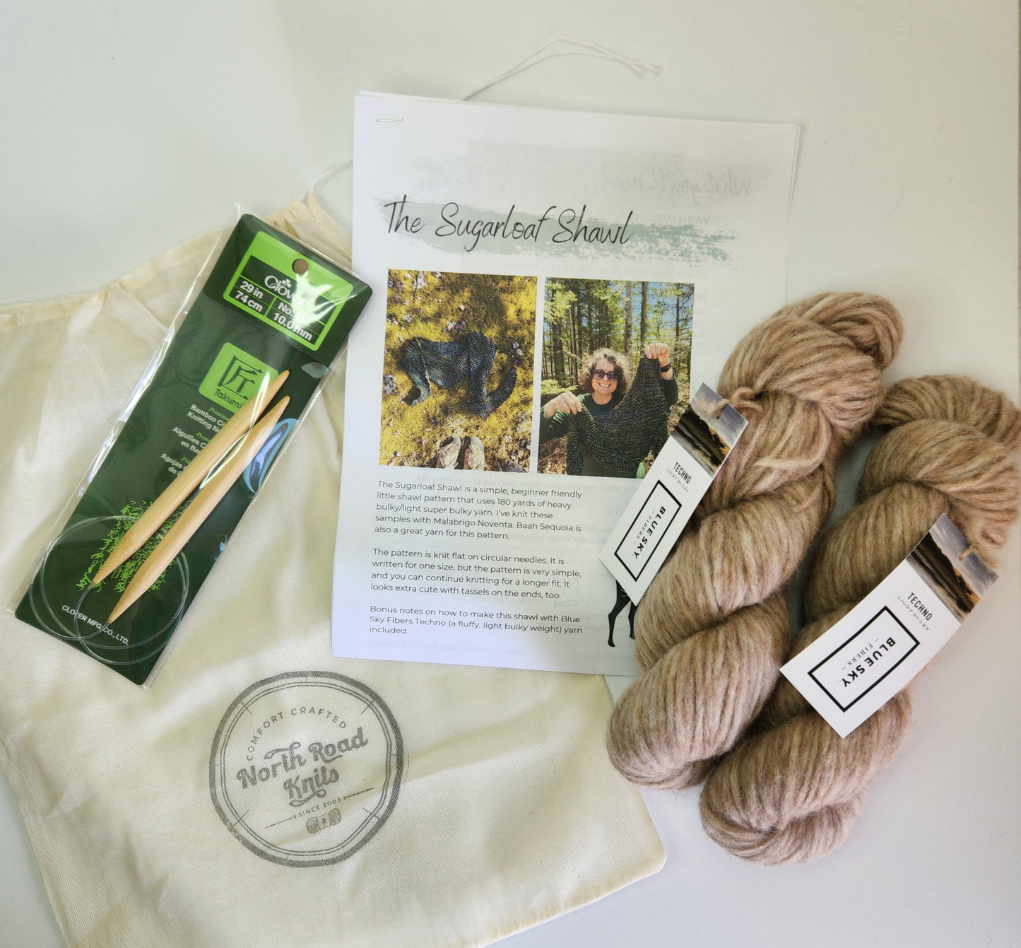 Sugarloaf Shawl Knitting Kit