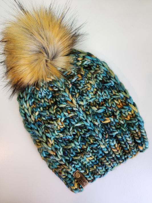 Merino Wool Pom Hat