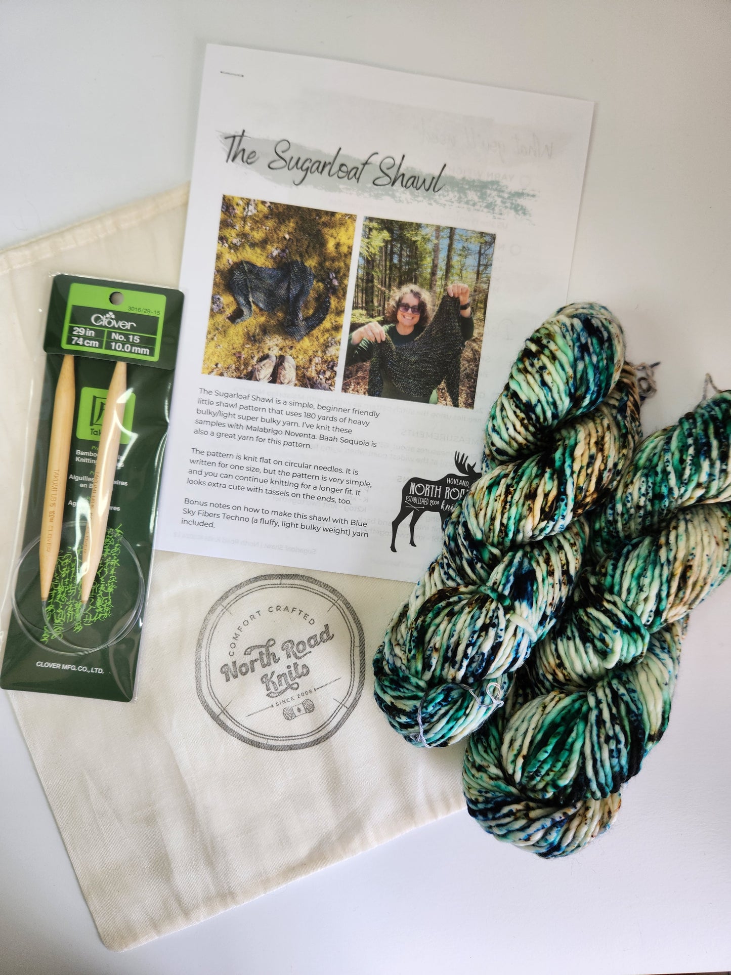 Sugarloaf Shawl Knitting Kit