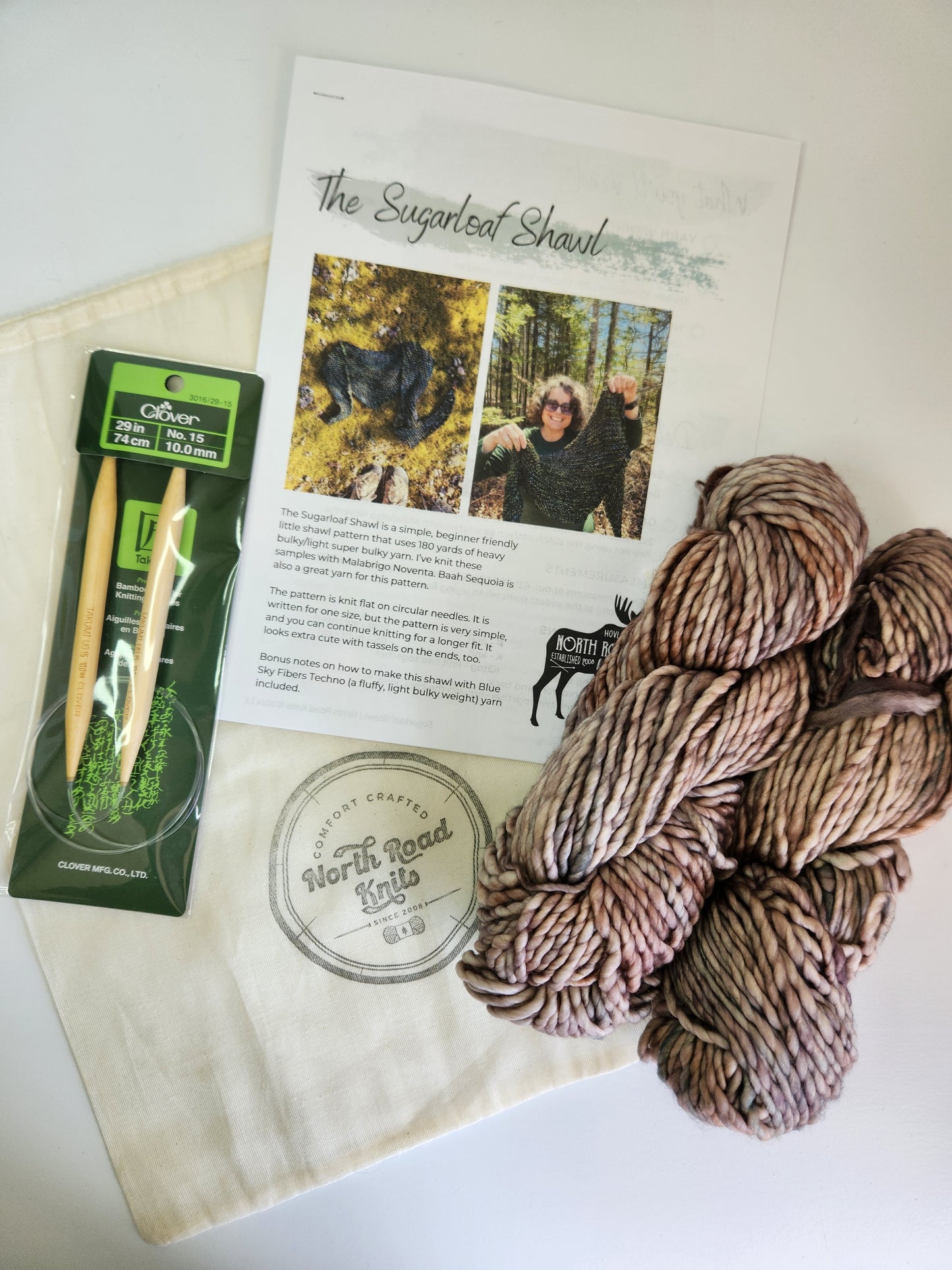 Sugarloaf Shawl Knitting Kit