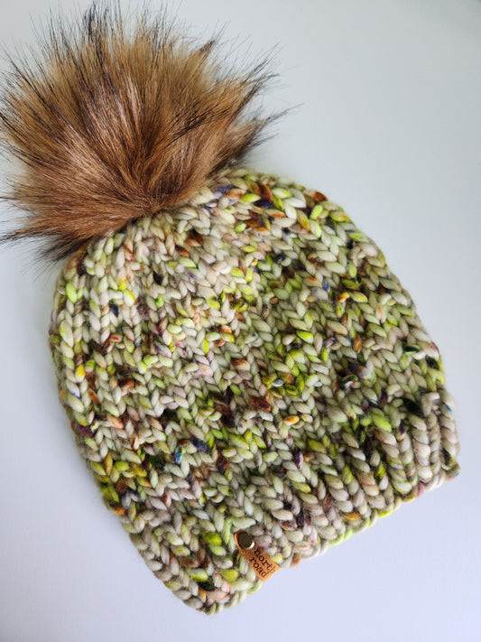 Merino Wool Pom Hat