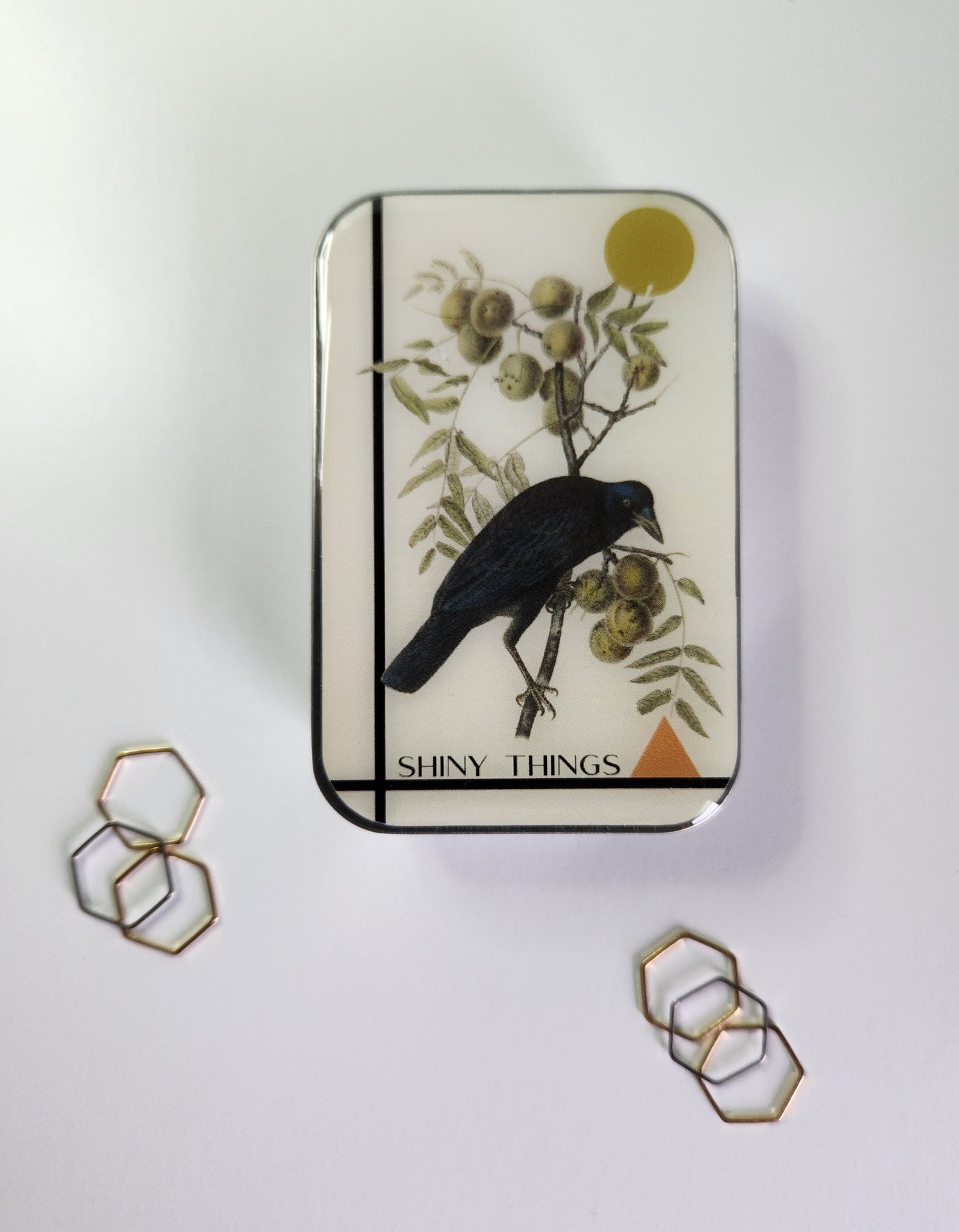 Large Crow Notions Tin