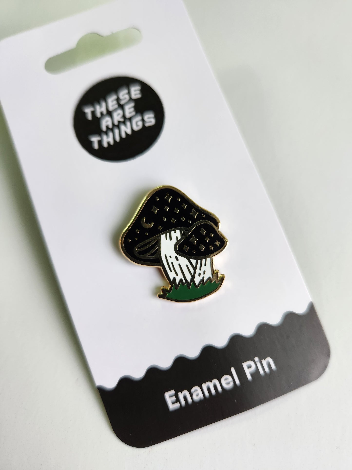 Cosmic Mushroom Enamel Pin