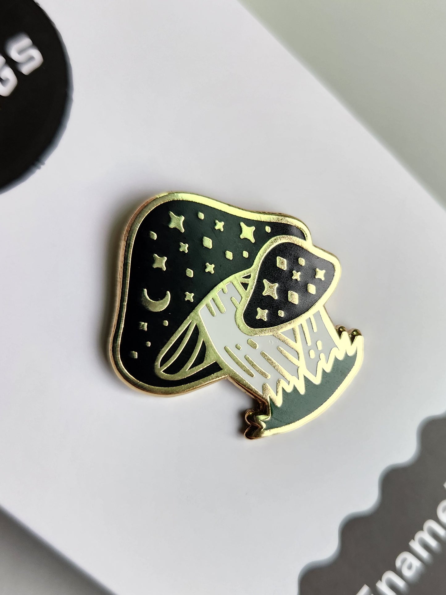 Cosmic Mushroom Enamel Pin