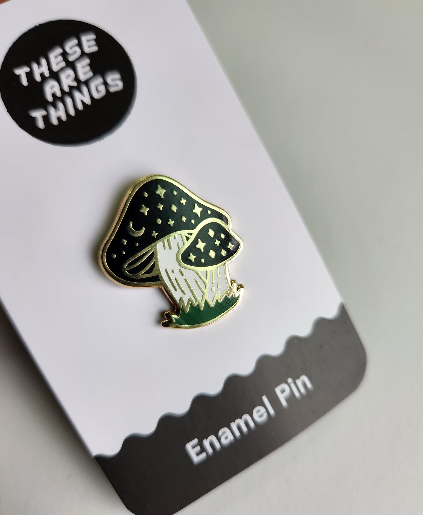 Cosmic Mushroom Enamel Pin