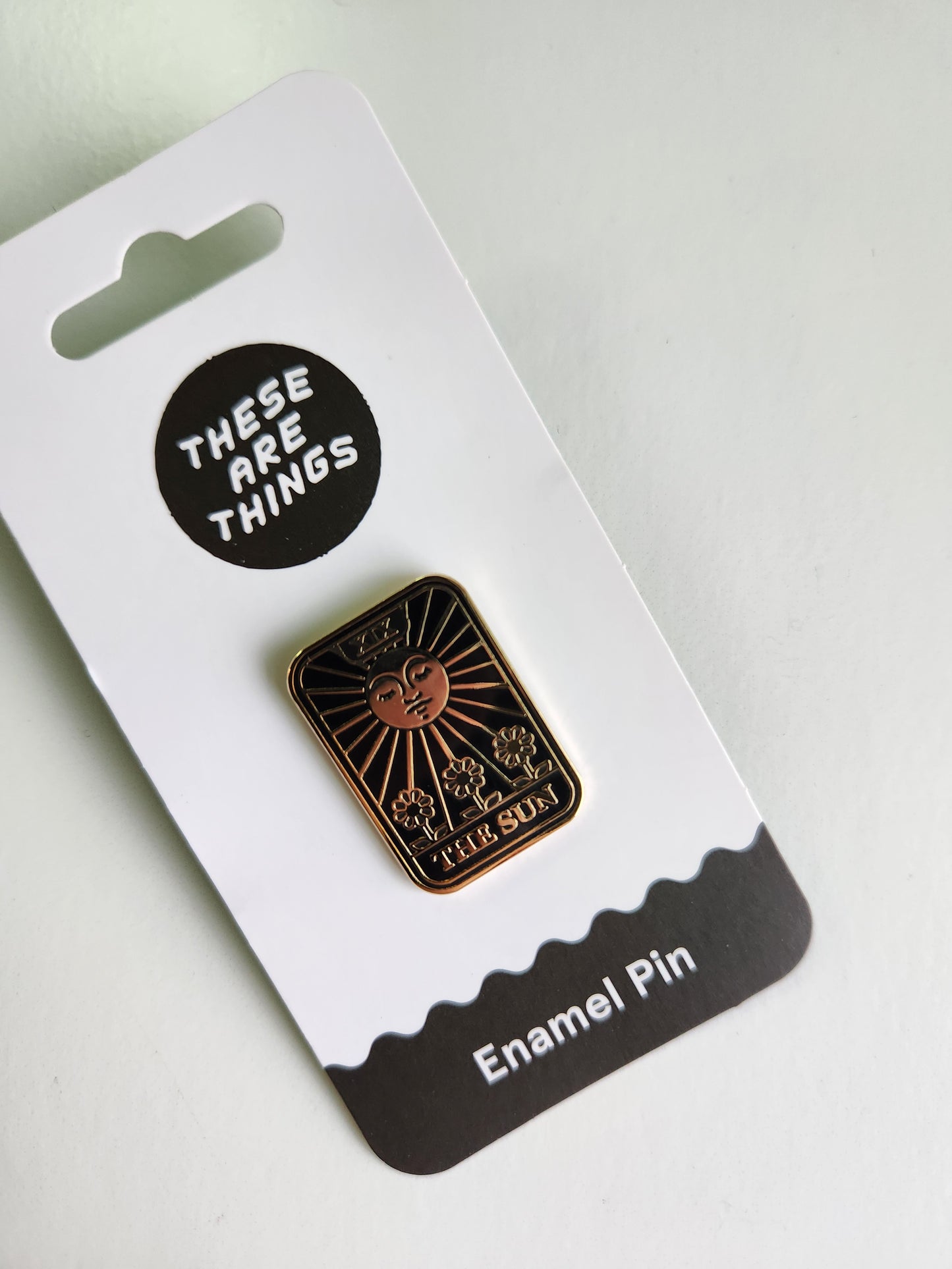 Sun Tarot Enamel Pin