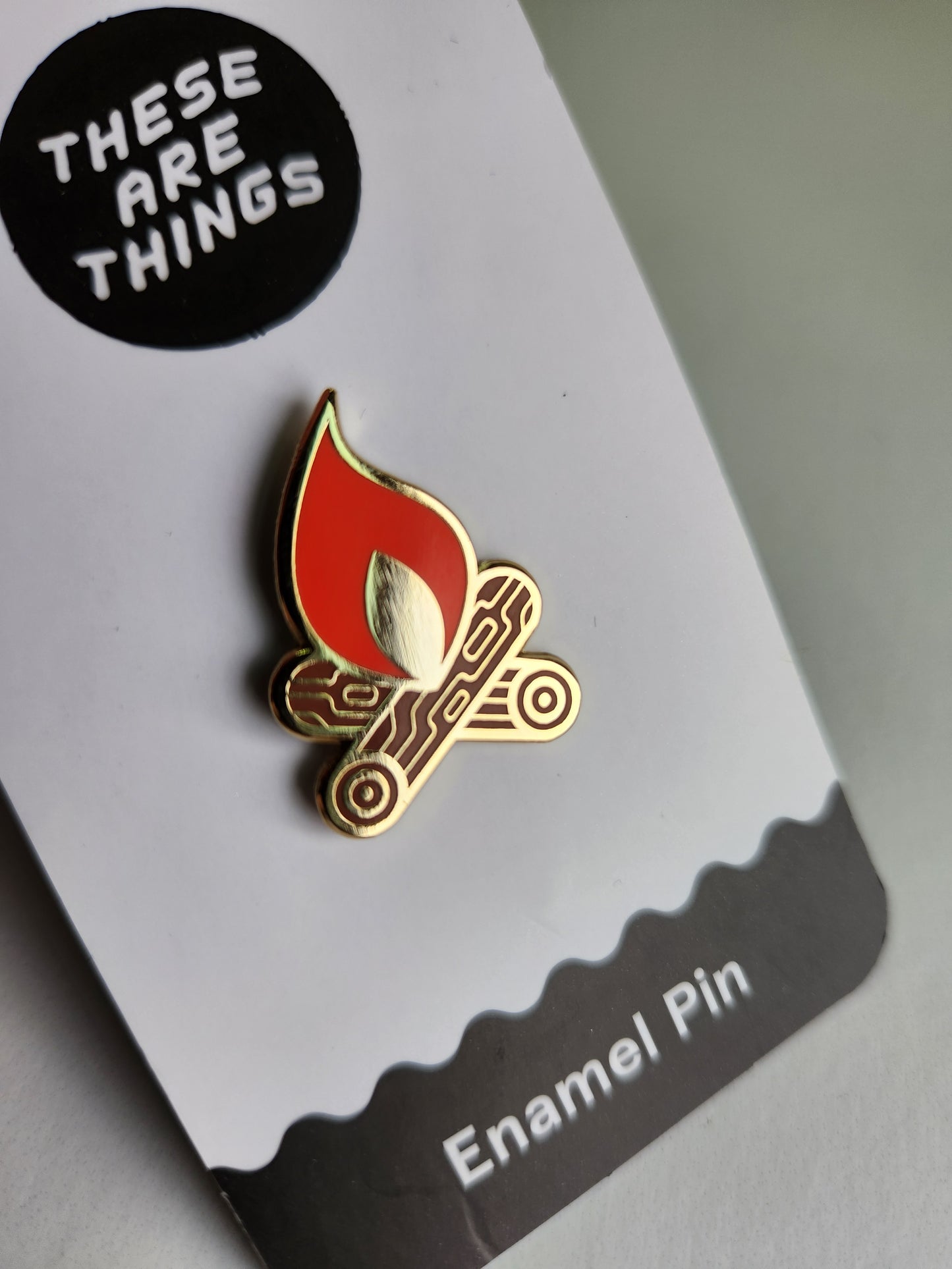 Campfire Enamel Pin