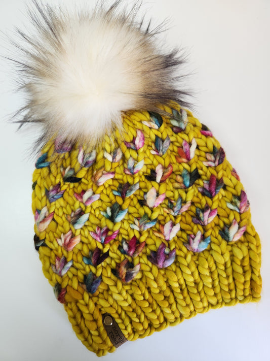 Merino Wool Pom Hat